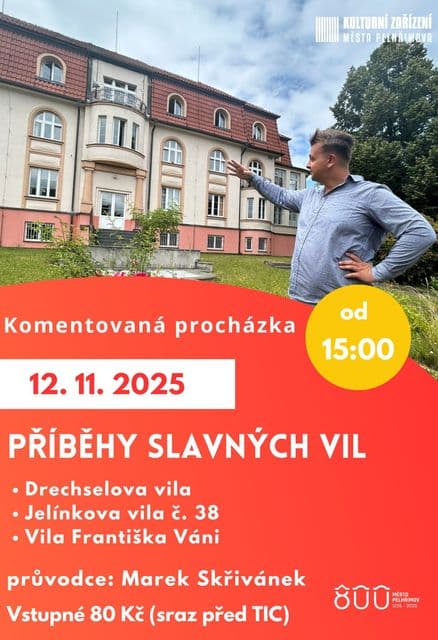 Komentovaná procházka - Příběhy slavných pelhřimovských vil